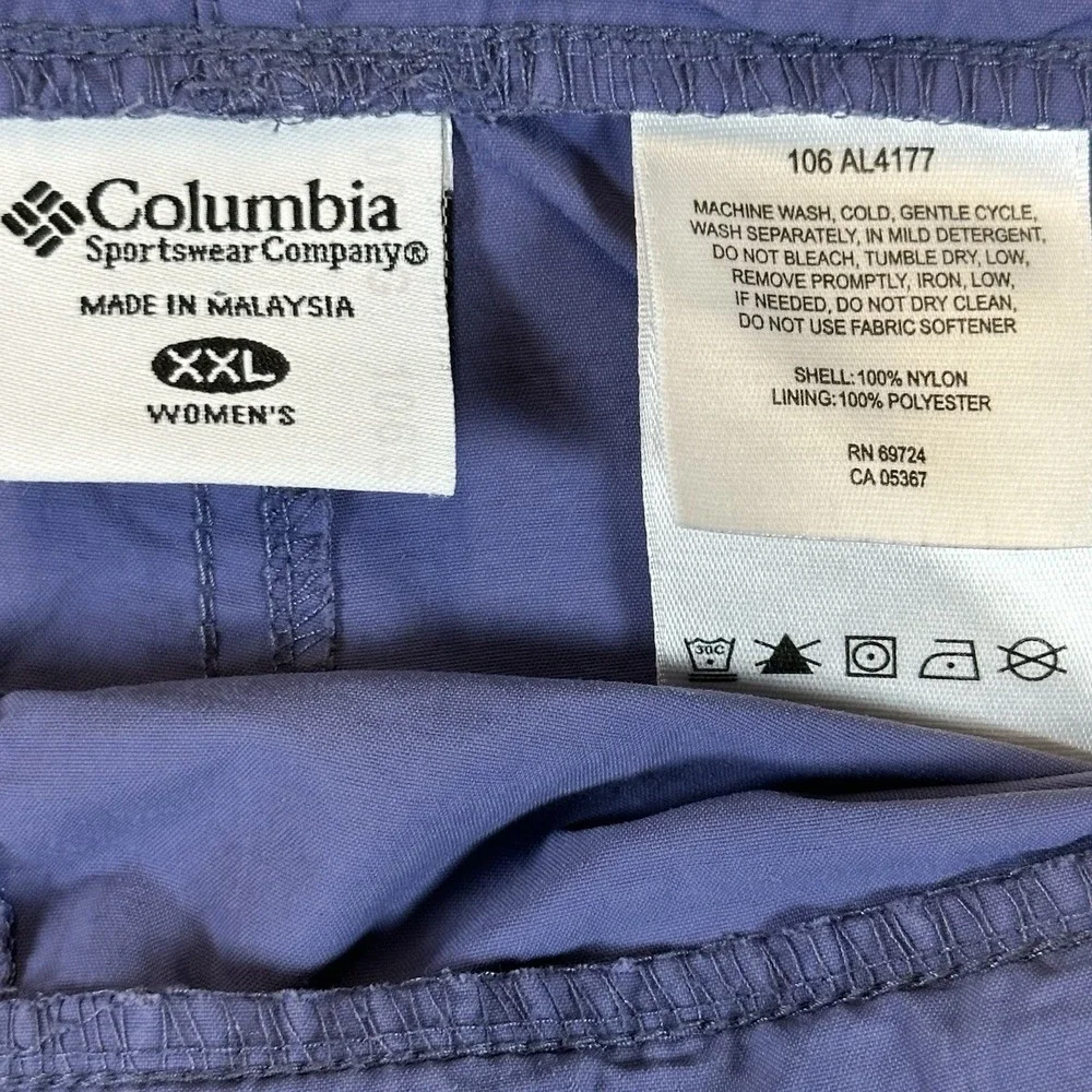 Columbia‎ Sportswear Co Women's Shorts Belted 100% Nylon Size XXL